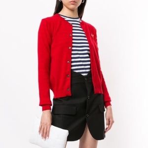 Comme Des Garçons Play Heart Cardigan